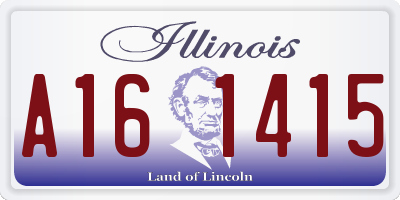 IL license plate A161415