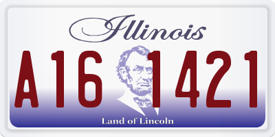 IL license plate A161421