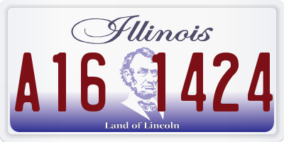 IL license plate A161424