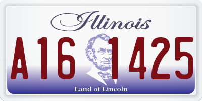 IL license plate A161425