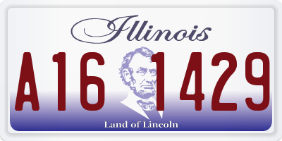 IL license plate A161429