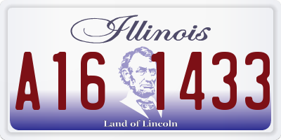 IL license plate A161433