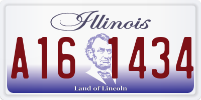 IL license plate A161434