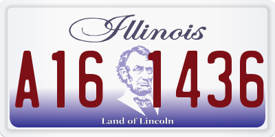 IL license plate A161436