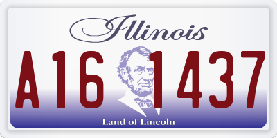 IL license plate A161437