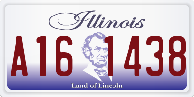 IL license plate A161438