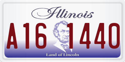 IL license plate A161440
