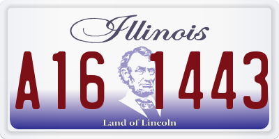 IL license plate A161443