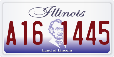IL license plate A161445