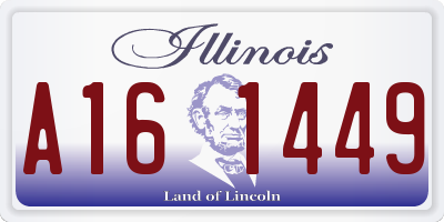 IL license plate A161449