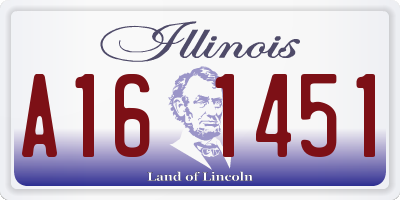 IL license plate A161451
