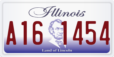 IL license plate A161454