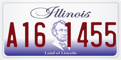 IL license plate A161455