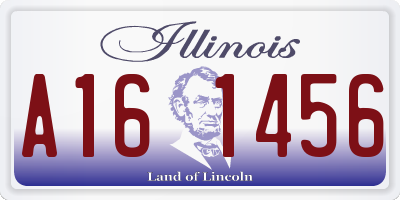 IL license plate A161456