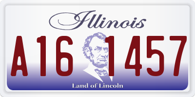 IL license plate A161457