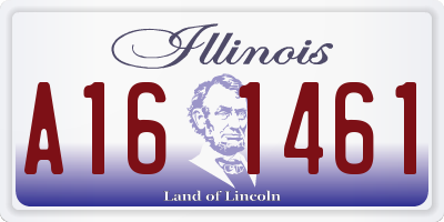 IL license plate A161461