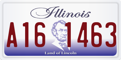 IL license plate A161463