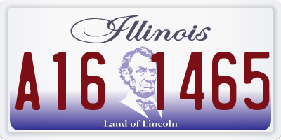 IL license plate A161465