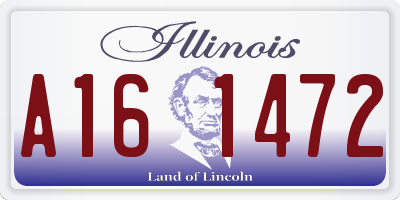 IL license plate A161472