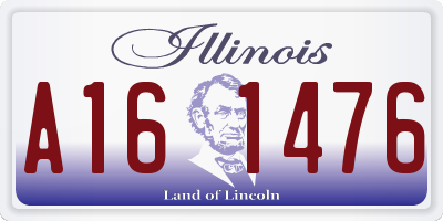 IL license plate A161476