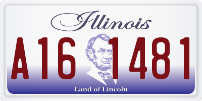 IL license plate A161481