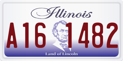 IL license plate A161482