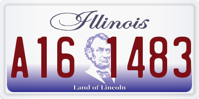 IL license plate A161483