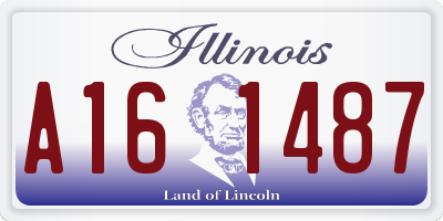 IL license plate A161487