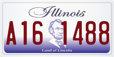 IL license plate A161488