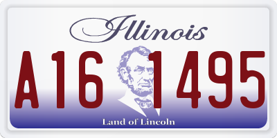 IL license plate A161495