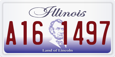 IL license plate A161497