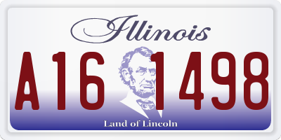 IL license plate A161498