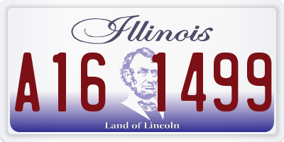 IL license plate A161499