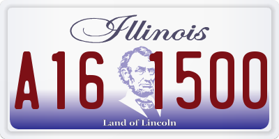 IL license plate A161500