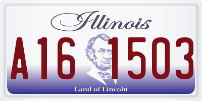 IL license plate A161503
