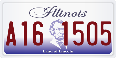 IL license plate A161505