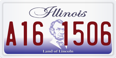IL license plate A161506