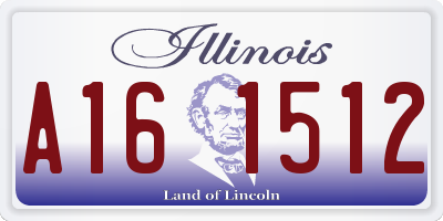 IL license plate A161512