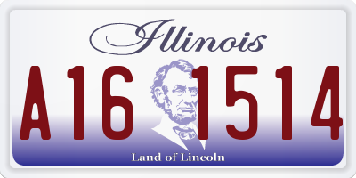 IL license plate A161514