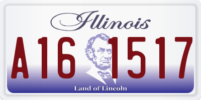 IL license plate A161517