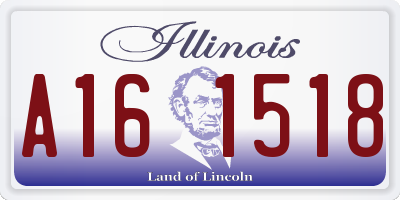 IL license plate A161518