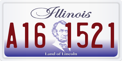 IL license plate A161521