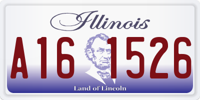 IL license plate A161526