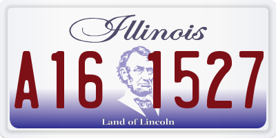 IL license plate A161527