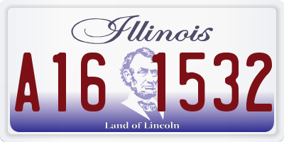 IL license plate A161532