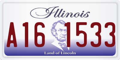 IL license plate A161533