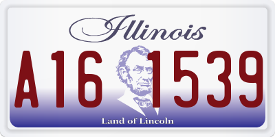 IL license plate A161539