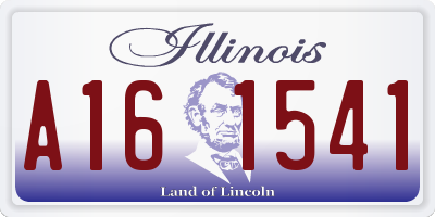 IL license plate A161541