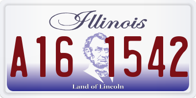 IL license plate A161542