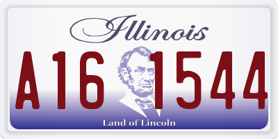 IL license plate A161544